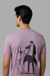 Jinwo Sang Light Purple Slim Fit T-Shirt